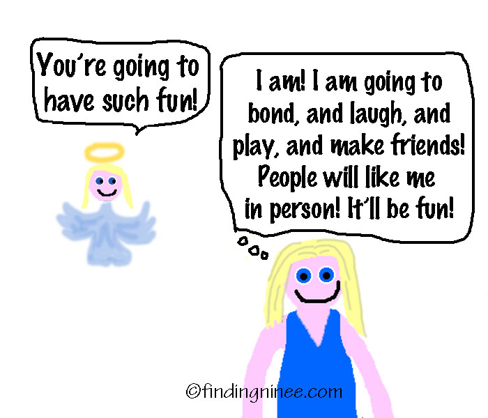 blog conferences, excitement, and feeling nervous